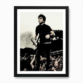 billie joe armstrong dreen day band music punk Art Print