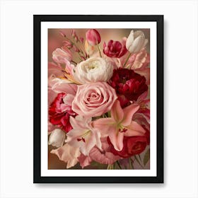 Bouquet Of Roses 3 Art Print