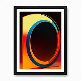 Colorful Deco Geometry Art 9 Art Print