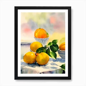 Ugli 2 Fruit Italian Watercolour fruit Art Print