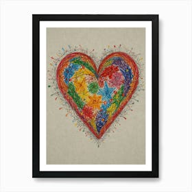 Heart Of Love 53 Art Print