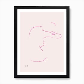 Nude Series Pink 01 Art Print