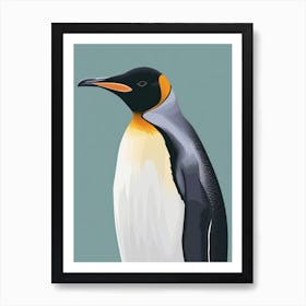 Emperor Penguin Isabela Island Minimalist Illustration 3 Art Print