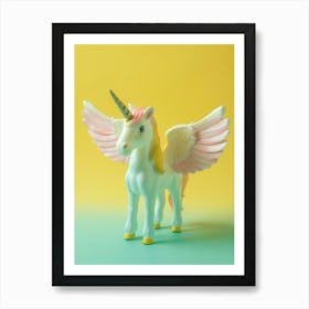 Toy Unicorn With Wings Art Print