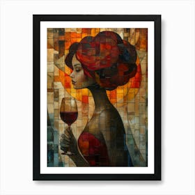 Glass Of Wine 12 Art Print