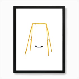 Yellow Swing No Chains Poster