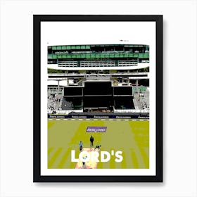 Lord's Cricket Ground Stadium Art Wall Print Art Print