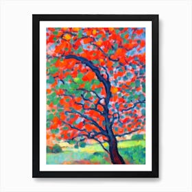 River Red Gum 1 tree Abstract Block Colour Art Print