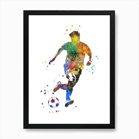 Soccer Player 2 Art Print