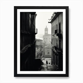 Genoa, Italy,  Black And White Analogue Photography  4 Art Print