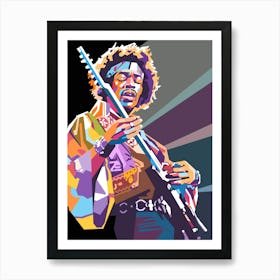 Jimi Hendrix art Art Print