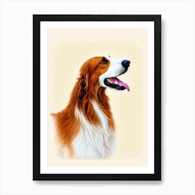 Borzoi Illustration Dog Art Print