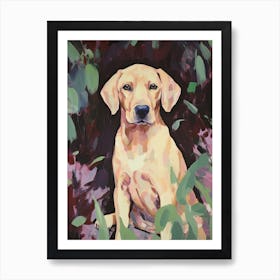A Rhodesian Ridgeback Dog Painting, Impressionist 1 Art Print