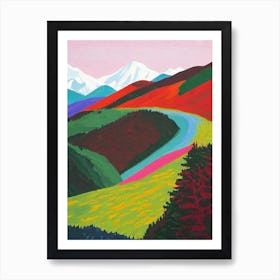 Denali National Park And Preserve 1 United States Of America Abstract Colourful Art Print