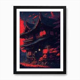 Japanese Village (6) Art Print