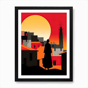 Zanzibar, Tanzania, Bold Outlines 2 Art Print