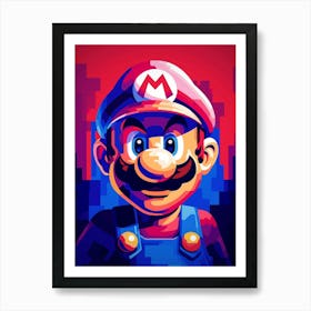 Mario Bros 7 Art Print