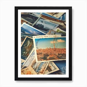 Postage Stamps 9 Art Print