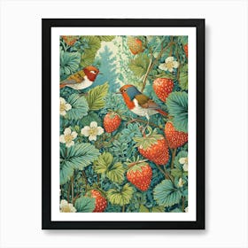 Strawberry Bushes Art Print