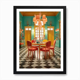 Barbie Retro Home Dining Room Kitsch 6 Art Print