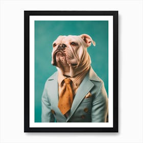 A Bulldog Dog 8 Art Print