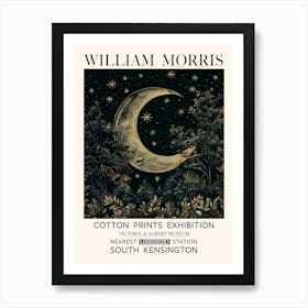 William Morris Moon Print Art Print