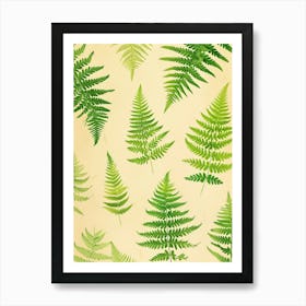 Pattern Poster Lady Fern 1 Art Print