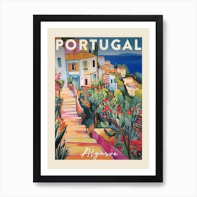 Algarve Portugal 1 Fauvist Painting  Travel Poster Art Print