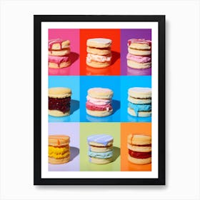 Tile Effect Sweet Cookies Art Print