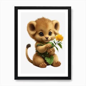 Lion Cub 1 Art Print