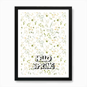 Hello Spring Art Print