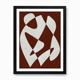 Expressive abstract shapes 21 Art Print