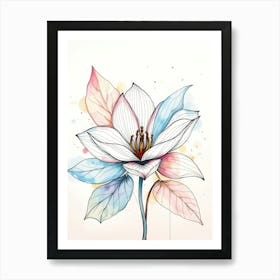 Lotus Flower 4 Art Print