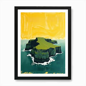 Irish Cliffs Art Print