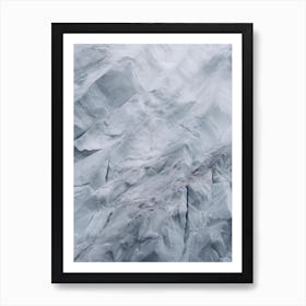 Aerial View Of A Glacier Art Print