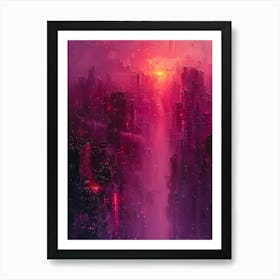 Abstract Cityscape Art Print