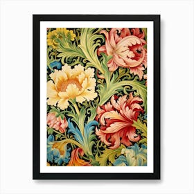 William Morris Floral Wallpaper Art Print