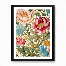 Floral Wallpaper 188 Art Print