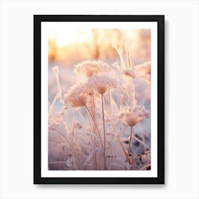 Frosty Botanical Queen Annes Lace 10 Art Print