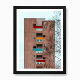 Primary Colors Building Art Print