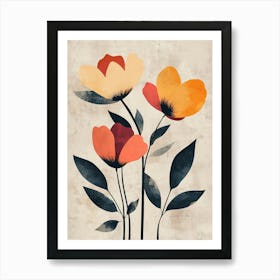 Flowers Ii Canvas Print 1 Art Print