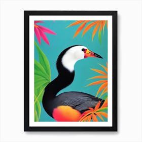 Coot Tropical bird Art Print