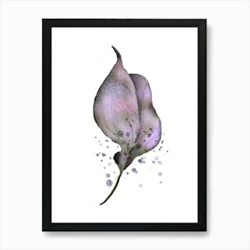 Whisper of Blush - Watercolor Leaf Art Print