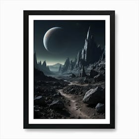 Space Landscape 1 Art Print