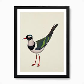 Lapwing Illustration Bird Art Print