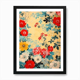 Hokusai  Great Japan Flowers Japanese 17 Art Print