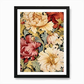 Floral Wallpaper 24 Art Print