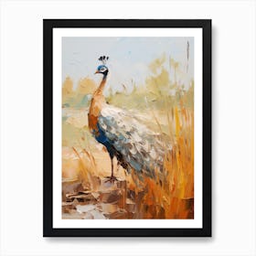 Bird Painting Peacock 2 Art Print