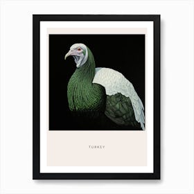 Ohara Koson Inspired Bird Painting Turkey 1 Poster Art Print
