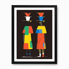 Two African Women 8 Art Print